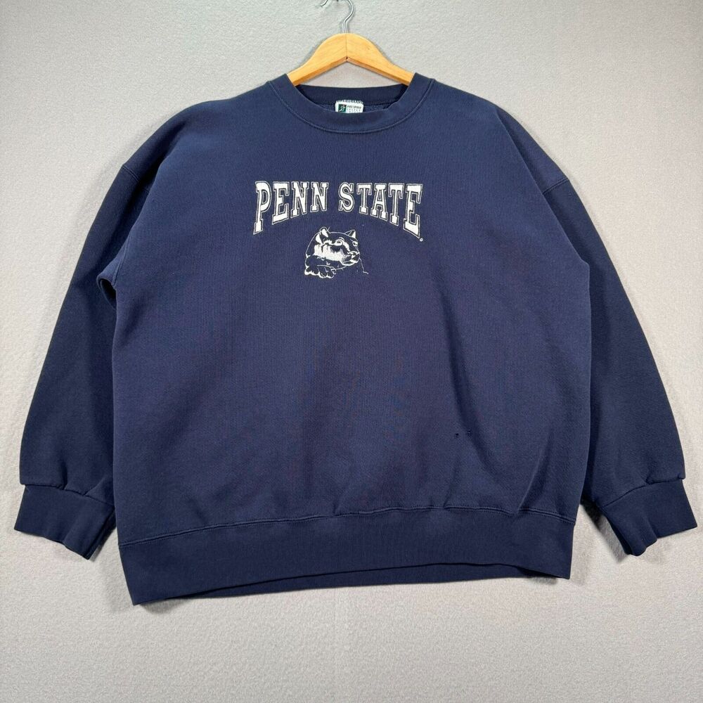 Navy Crewneck Sweatshirt - Collegiate Logo